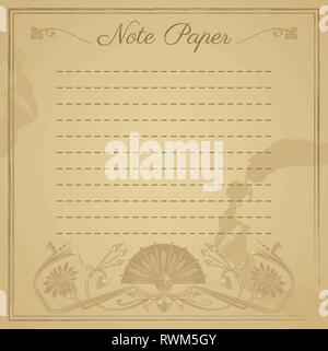 Graffiare il design della carta, note e promemoria Illustrazione Vettoriale