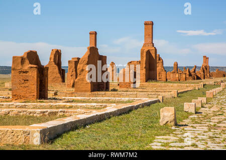 Rovine di Officer's Quarti, Fort Unione Monumento Nazionale; Nuovo Messico, Stati Uniti d'America Foto Stock