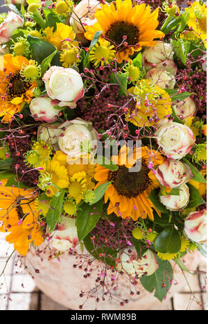 La botanica, tarda estate round hardcover mazzetto, attenzione! Per Greetingcard-Use / Postcard-Use nei Paesi di lingua tedesca talune restrizioni possono applicare Foto Stock