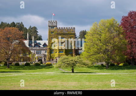 Hartley Castello alla Strada Regia Università, Victoria, British Columbia, Canada Foto Stock