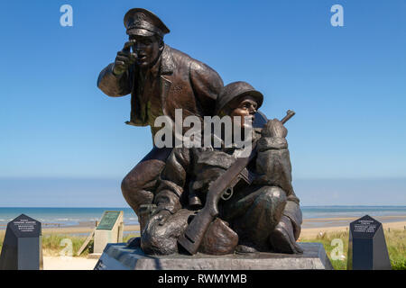 La US Navy Memorial, Utah Beach, Normandia, Francia. Foto Stock