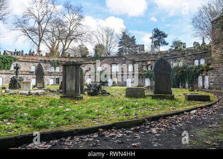 Catacombe a Warstone Lane cimitero, Jewellery Quarter, Birmingham REGNO UNITO Foto Stock