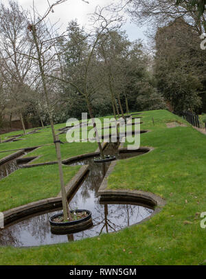 West casa verde giardino, Thackham's Lane, vicino Hartley Wintney, gancio Hampshire RG27 8JB Foto Stock