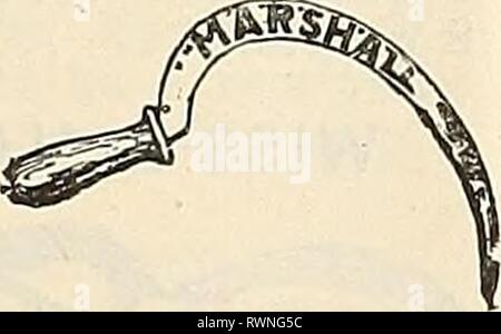 Elliott è 1845 a 1895 Elliott's 1845 al 1895 : cinquantesima edizione annuale elliotts1845A181895wmel Anno: 1895 Erba coltelli di bordatura (inglese), 8 in., $1,50; 9 in corso... 1,65 ' ' •' 10 in 1,80 ' ' Manici extra 15 ganci di erba (Inglese) piccoli 50 ' ' medie 60 ' ' grandi 70 Hatchet, ampia la potatura 80 Foto Stock