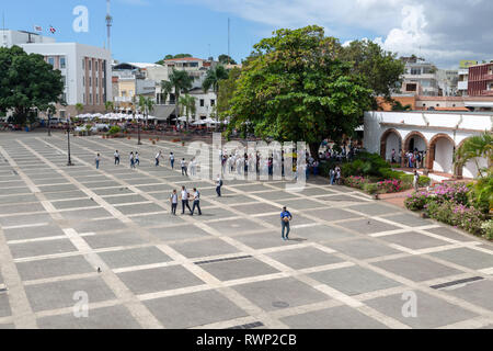 Plaza de España o de la Hispanidad, Santo Domingo Foto Stock