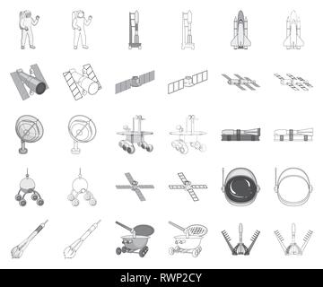 Antenna,APPARECCHIATURA,l'astronomia,batteria,cargo,civiltà,raccolta,cosmonauta,cosmo,design,dispositivo,attrezzature,l'esplorazione,volo,galaxy,timone,icona,immagine,invenzione,isolato,avviare,locator,macchina,macrocosmo,monocromatico, delineano,movimento,Orbita,protezione,radar,radiazioni,radio,recupero,ricerca,rocket,tv,impostare,shuttle,segno,SKY,solar,space,veicolo spaziale,station,studio,supporto,il simbolo,technol,technology,universo,vettore vettori vettore , Illustrazione Vettoriale