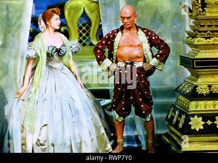 KERR,BRYNNER, il re ed io, 1956 Foto Stock