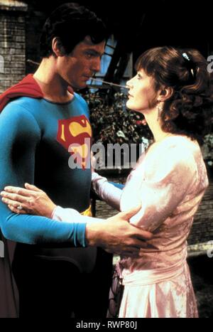 REEVE,KIDDER, SUPERMAN IV: LA RICERCA DELLA PACE, 1987 Foto Stock