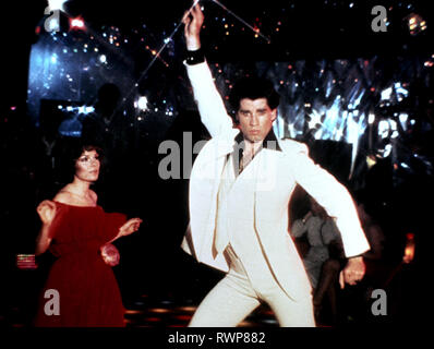 JOHN Travolta e la febbre del sabato sera, 1977 Foto Stock