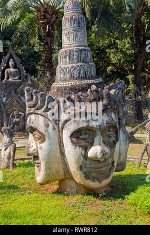 Xieng Khuan Buddha Park Vientiane Laos Foto Stock