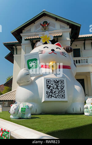 QR icona KBank Vientiane Laos Foto Stock