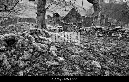 Banca Top Farm, Howdon sopra cisterna, Derbyshire (2) Foto Stock