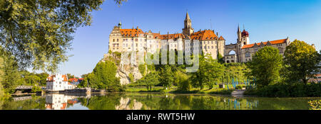 Castello Panorama Sigmaringen Foto Stock