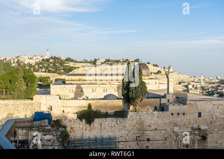 Israele, Gerusalemme - 31 Gennaio 2019: Moschea di Al-Aqsa Foto Stock