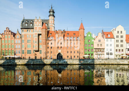 St. Mary's Gate (Brama Mariacka) in Długie Pobrzeże, Gdansk, Polonia Foto Stock