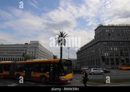 Rondo Charles'a de Gaulle a Varsavia Foto Stock