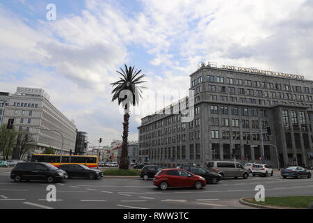 Rondo Charles'a de Gaulle a Varsavia Foto Stock