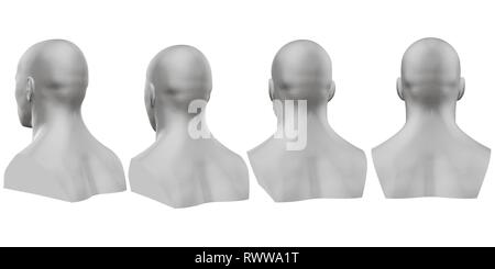 3d Manichini realistici testa Immagine e Vettoriale - Alamy