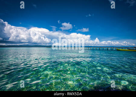 Homestay Yenkoranu a Pulau Kri Raja Ampat, Indonesia Foto Stock