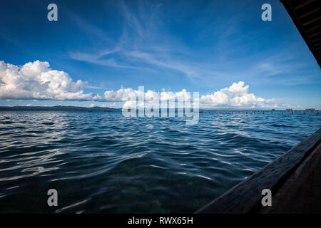 Homestay Yenkoranu a Pulau Kri Raja Ampat, Indonesia Foto Stock