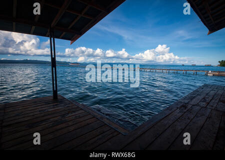 Homestay Yenkoranu a Pulau Kri Raja Ampat, Indonesia Foto Stock