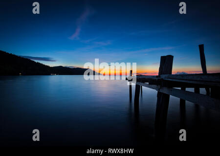 Homestay Yenkoranu a Pulau Kri Raja Ampat, Indonesia Foto Stock