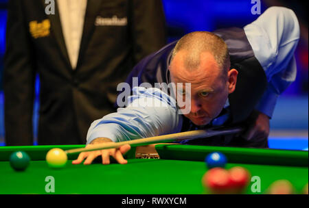 Preston Guild Hall, Preston, Regno Unito. 7 Mar, 2019. Snooker, Coral Players Championship; Mark Williams in azione durante il quarto di finale contro Neil Robertson Credito: Azione Sport Plus/Alamy Live News Foto Stock