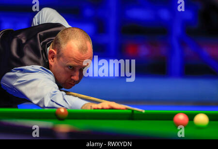 Preston Guild Hall, Preston, Regno Unito. 7 Mar, 2019. Snooker, Coral Players Championship; Mark Williams in azione durante il quarto di finale contro Neil Robertson Credito: Azione Sport Plus/Alamy Live News Foto Stock