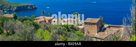 Mallorca Island paesaggio. Montagne di tramontana. Foto Stock