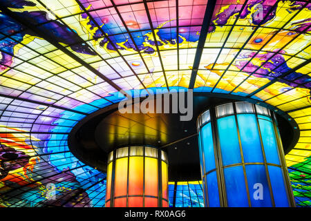 Scenario della cupola di luce, Kaohsiung, Taiwan. Questo è uno dei più famosi luoghi sia per i cittadini di Kaohsiung e turisti Foto Stock