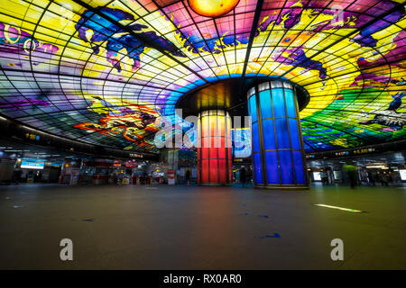 Scenario della cupola di luce, Kaohsiung, Taiwan. Questo è uno dei più famosi luoghi sia per i cittadini di Kaohsiung e turisti Foto Stock