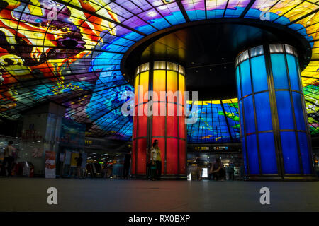 Scenario della cupola di luce, Kaohsiung, Taiwan. Questo è uno dei più famosi luoghi sia per i cittadini di Kaohsiung e turisti Foto Stock