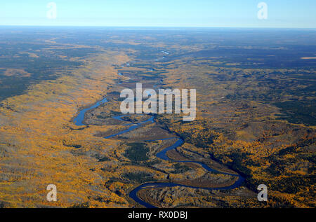 Antenna, Clearwater River, NW del Lac La Loche, Saskatchewan Foto Stock