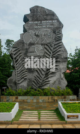 Tanjung Piai,, l'estremo sud del continente asiatico, Ponziano, Malaysia Foto Stock