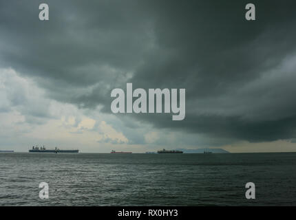 Tanjung Piai,, l'estremo sud del continente asiatico, Ponziano, Malaysia Foto Stock