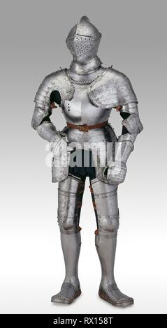 Porzioni di un campo Armor. Austriaco, Innsbruck. Data: 1530-1555. Dimensioni: H. 191.8 cm (75 1/2 in.), WT. 32 lb. Acciaio e pelle. Origine: Innsbruck. Museo: Chicago Art Institute. Autore: il giovane officina di Michel Witz. Foto Stock