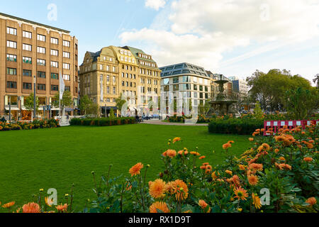 DUSSELDORF, Germania - circa settembre, 2018: Dusseldorf paesaggio urbano. Foto Stock