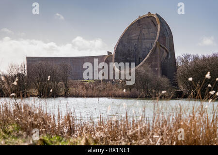 Specchio sonoro Hythe, Kent Foto Stock