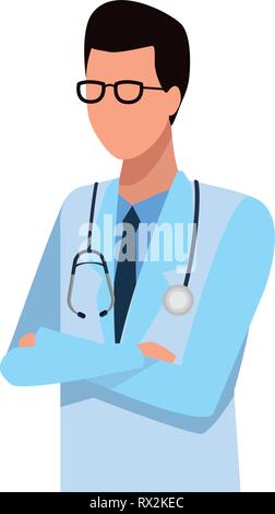 Medico e delle professioni avatar Illustrazione Vettoriale