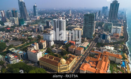 Antenna. Colombo - capitale commerciale e la più grande città dello Sri Lanka. Foto Stock