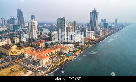 Antenna. Colombo - capitale commerciale e la più grande città dello Sri Lanka. Foto Stock