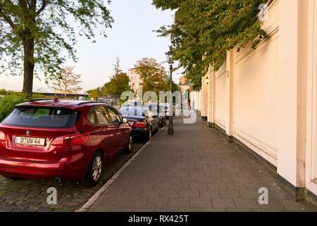 DUSSELDORF, Germania - circa settembre, 2018: Dusseldorf paesaggio urbano. Foto Stock