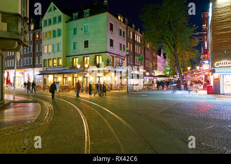 DUSSELDORF, Germania - circa settembre, 2018: Dusseldorf paesaggio urbano. Foto Stock