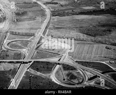 Autostrada, Italia, 1965 Foto Stock