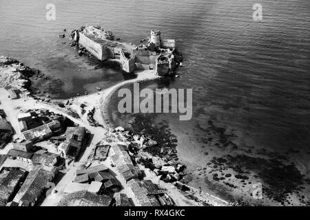 Le Castella, isola di capo rizzuto, calabria, Italia, 1965 Foto Stock
