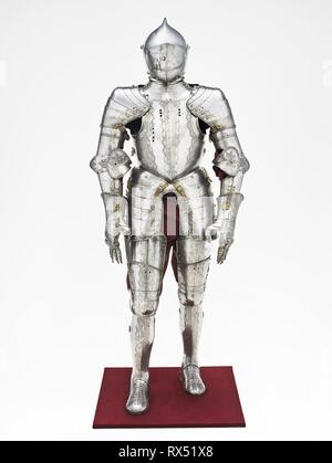 Armor per campo e Torneo. Jörg T. Sorg il giovane, dopo; Tedesco, Augsburg, active 1502-1542. Data: 1530-1570. Dimensioni: H. 185.4 cm (73 in.). Acciaio con doratura, ferro, ottone, del cuoio e del cavo di alimentazione. Origine: Augsburg. Museo: Chicago Art Institute. Foto Stock