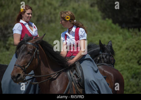 L'Europa, Italia, Lazio, Tarquinia, gioco equo, Italiana cowboy, butteri Foto Stock