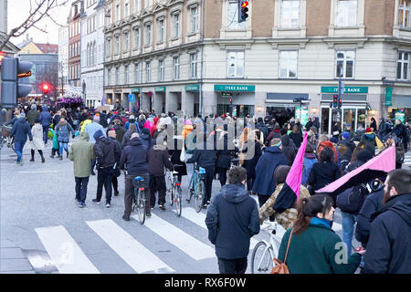 Copenhagen, Danimarca. 8 Mar 2019. La Giornata internazionale della donna, marzo 2019, Copenaghen, Danimarca Credito: Michael Donnelly/Alamy Live News Foto Stock