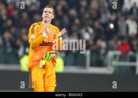 Torino, Italia. 8 marzo 2019. Wojciech Szczesny della Juventus FC durante la serie di una partita di calcio tra Juventus e Udinese Calcio. Credito: Marco Canoniero/Alamy Live News Foto Stock