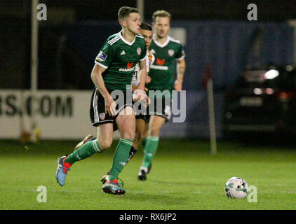 Dublino Repubblica di Irlanda. 08 Mar, 2019. EOIN massimo di Derry City FC sovratensioni in avanti nella seconda metà durante il Airtricity League fixture tra bohemienne FC & Derry City FC a Dalymount Park, Dublin Credit: Kevin Moore/MCI/Alamy Live News Foto Stock